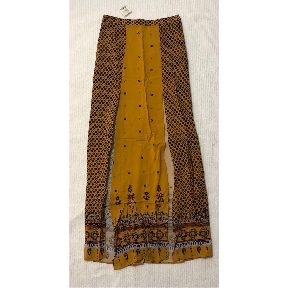 Ecoté | Yellow/Gold Marrakech Design Maxi Skirt